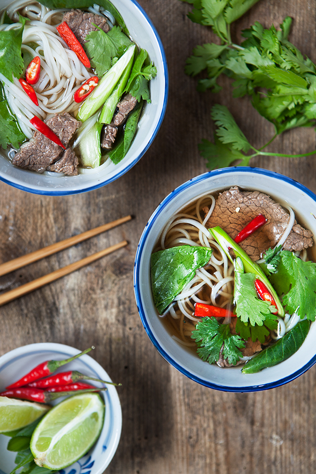 Noodle Soup with Beef and Herbs Recipe