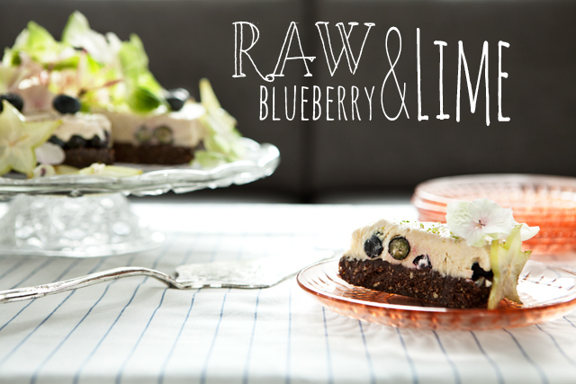 RAW Blueberry Lime Cake