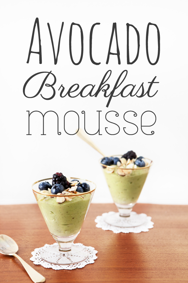 Raw Avocado Breakfast Mousse Recipe