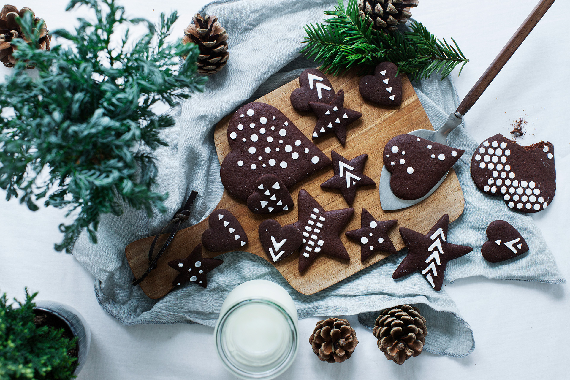 Chocolate Gingerbread Cookies