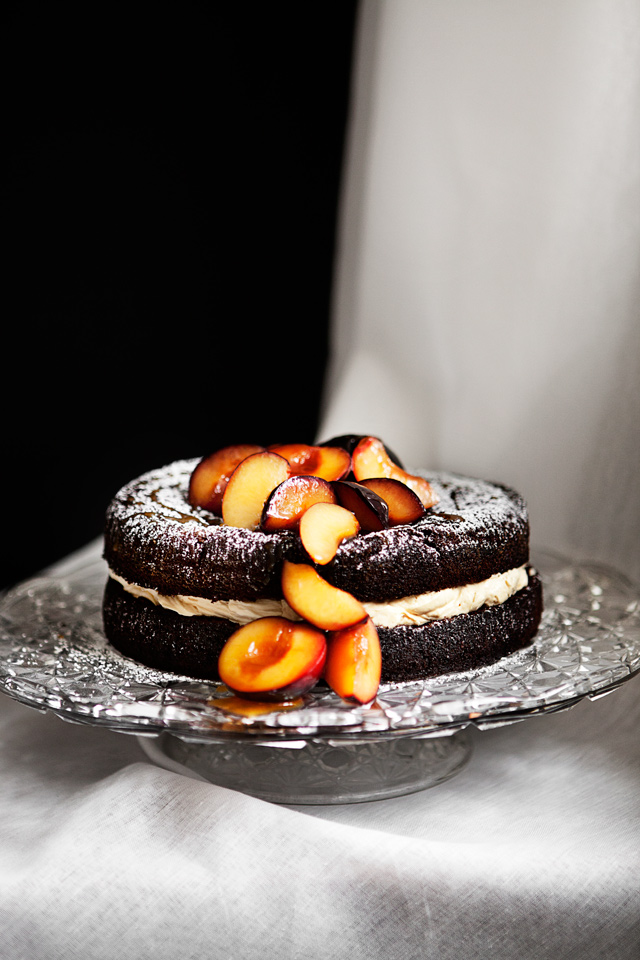 Chocolate Plum Cake recipe