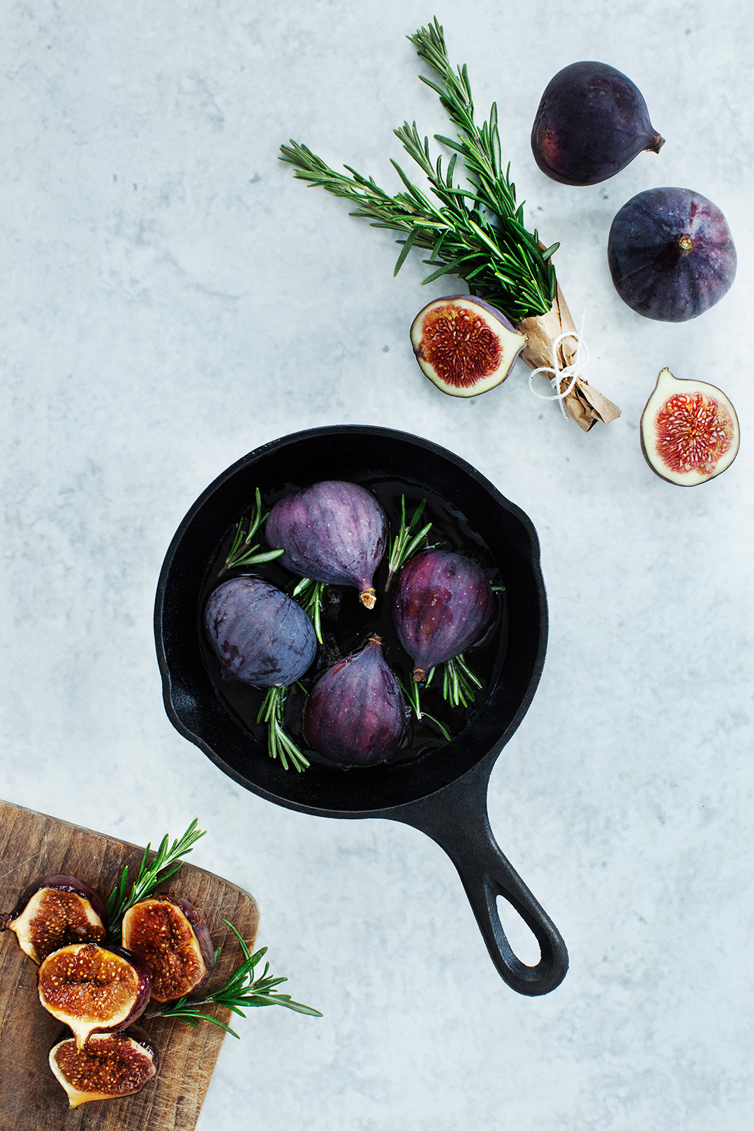Braised Figs Recipe with Rosemary and Honey. #recipe