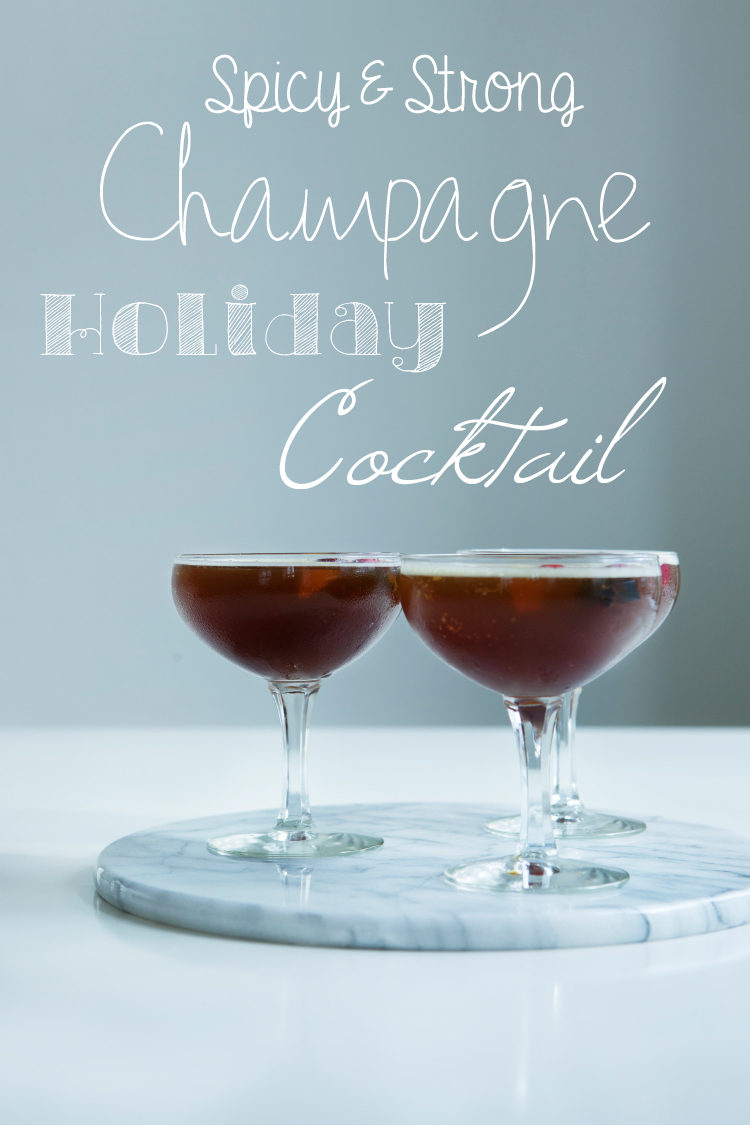 Liquorice Champagne Cocktail for the Holidays