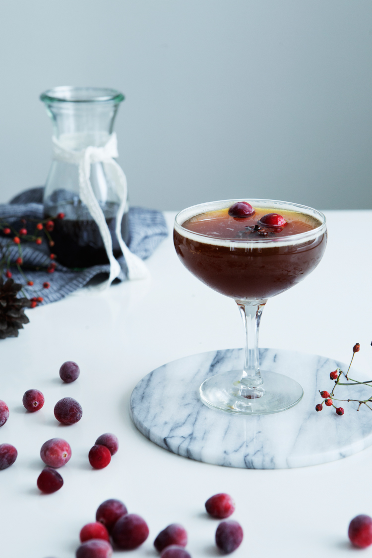 Liquorice Champagne Cocktail for the Holidays