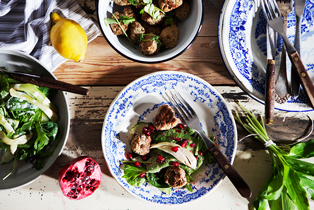 Family Style Dinner - Meatballs with Ramsons