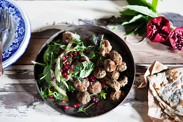 Middle Eastern Meatballs with Ramps