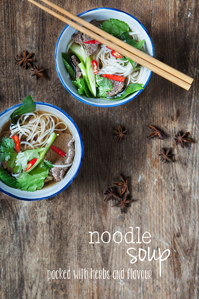 noodle Soup with Beef and Herbs Recipe