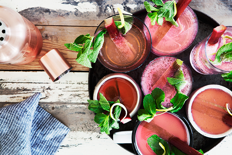 Rhubarb Collins Long Drink Recipe