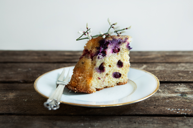 Valentine's Day Bundt Cake with Fresh Berries and Cardamom