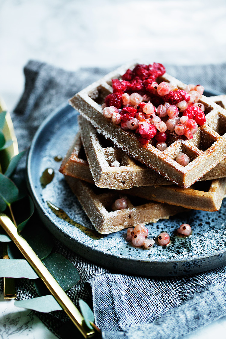 Buckwheat Waffles Recipe #glutenfree #healthy #sugarfree